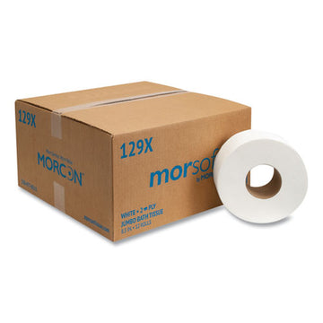 Morcon Tissue Jumbo Bath Tissue, Septic Safe, 2-ply, White, 500 Ft, 12-carton freeshipping - TVN Wholesale